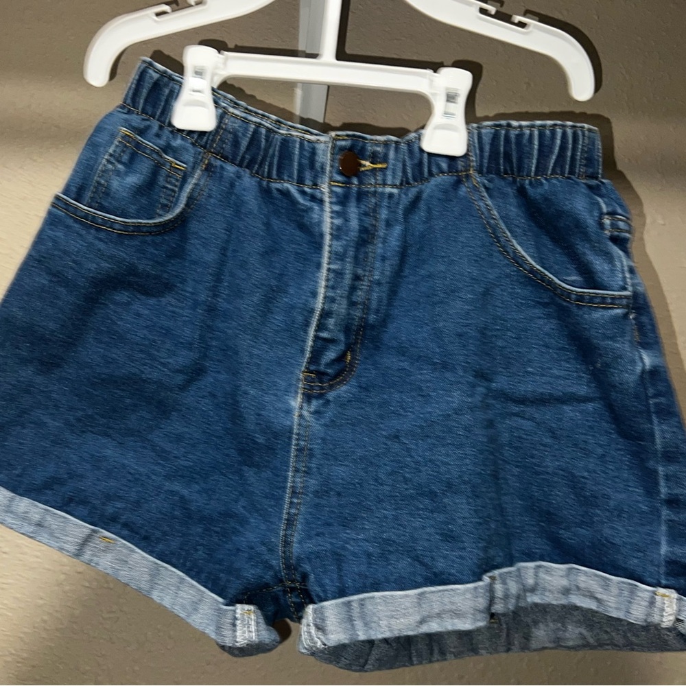 90s Dark Blue Denim Shorts Size